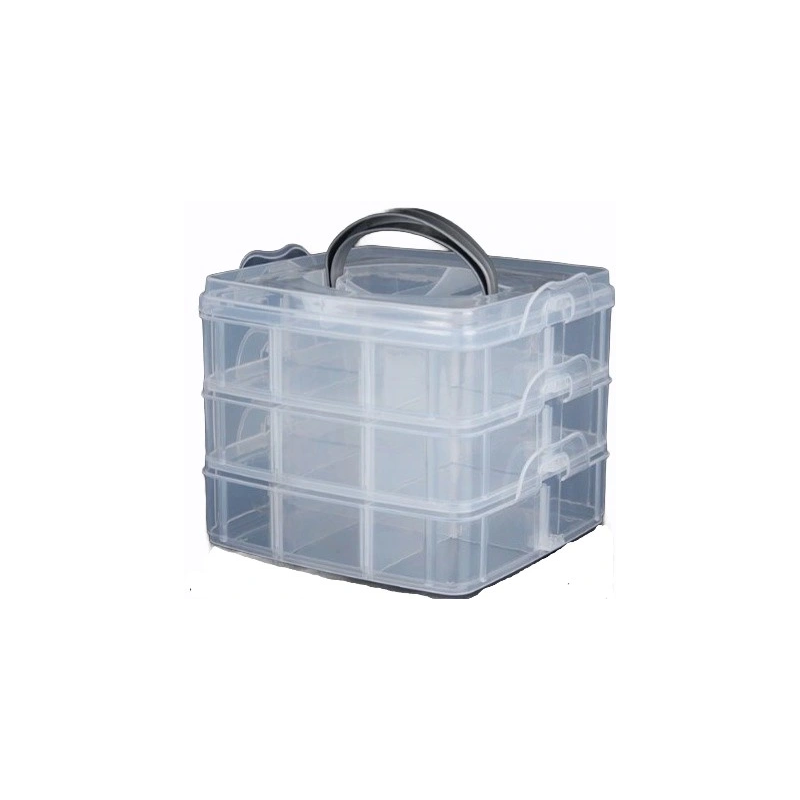 Organizer Pojemnik 18 Przegródek 3 Warstwy 15X15X12,5Cm  P2007623 Na Śrubki / Koraliki