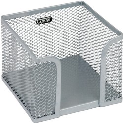 Przybornik Na Karteczki Grand Metalowy Srebrny