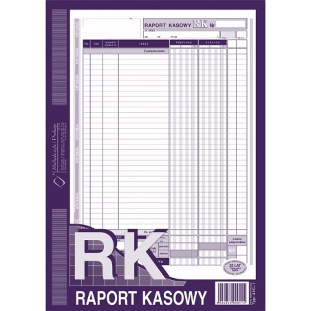 Raport Kasowy A4 (O+1K)