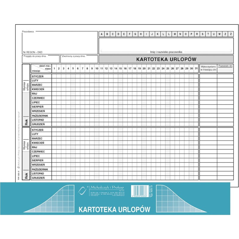 Kartoteka Urlopów A5 (Offset) (20)