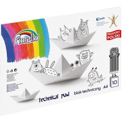Blok Techniczny Fiorello A4/10K Biały