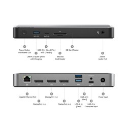 Alogic Dx3 Przewodowa Usb 3.2 Gen 1 (3.1 Gen 1) Type-C Czarny, Szary