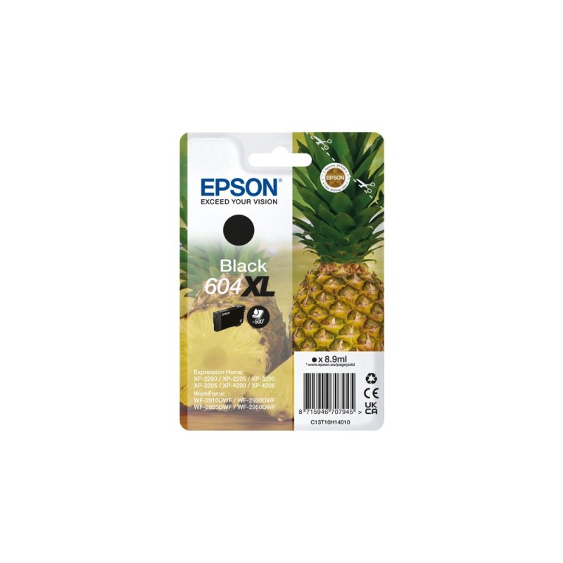 Epson 604Xl Nabój Z Tuszem 1 Szt. Oryginalny Wysoka (Xl) Wydajność Czarny
