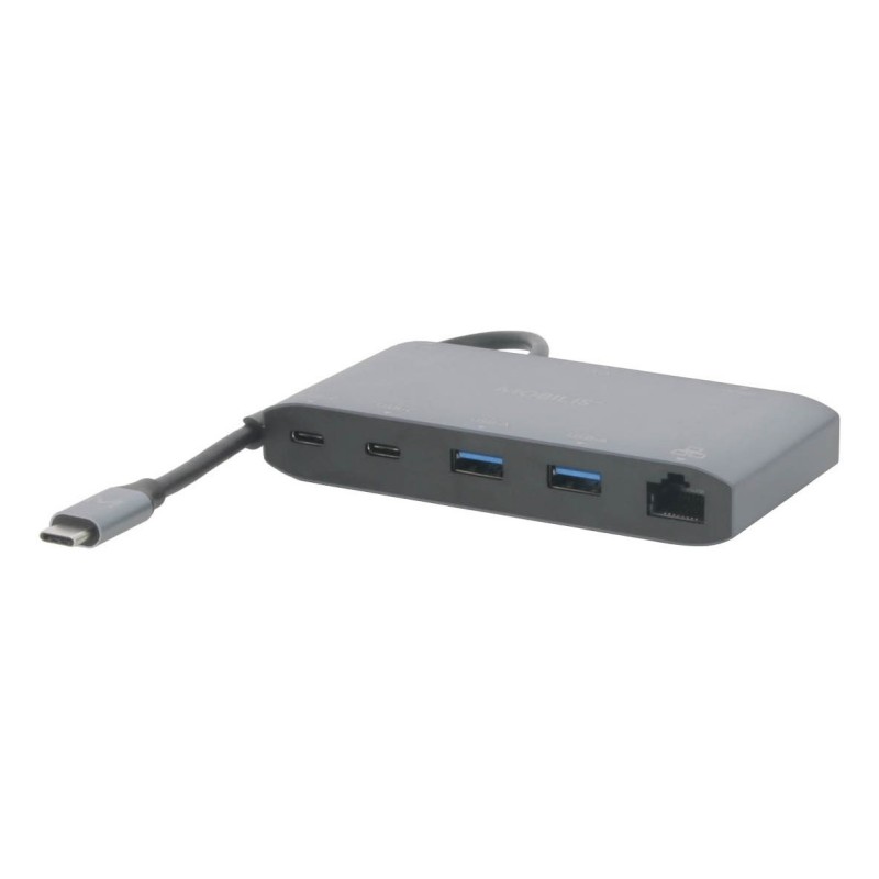 Mobilis 020027 Stacja Dokująca Przewodowa Usb 3.2 Gen 1 (3.1 Gen 1) Type-C Szary