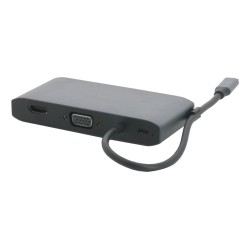 Mobilis 020027 Stacja Dokująca Przewodowa Usb 3.2 Gen 1 (3.1 Gen 1) Type-C Szary