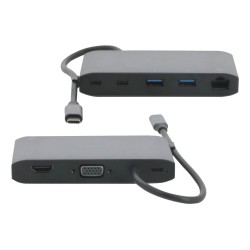 Mobilis 020027 Stacja Dokująca Przewodowa Usb 3.2 Gen 1 (3.1 Gen 1) Type-C Szary