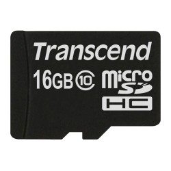 Sd Microsd Card  16Gb Transcend Sdhc Class10 W/Adapter