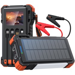 Extralink | Powerbank Solarny | 12000Mah, Jump Starter, 1500A, Lampa, Latarka