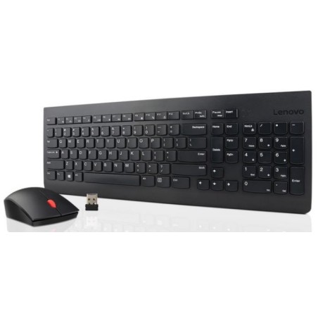 Lenovo 4X30M39497 Klawiatura Dołączona Myszka Uniwersalne Rf Wireless Qwerty Us English Czarny