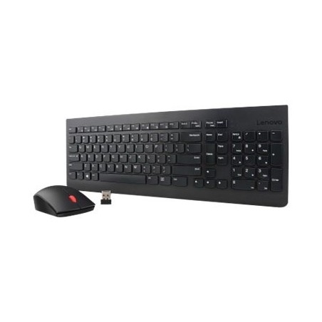 Lenovo 4X30M39497 Klawiatura Dołączona Myszka Uniwersalne Rf Wireless Qwerty Us English Czarny