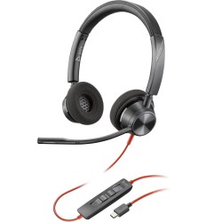 Poly Zestaw Słuchawkowy Blackwire 3320 Stereo Usb-C Z Certyfikatem Microsoft Teams + Przejściówka Usb-C/A