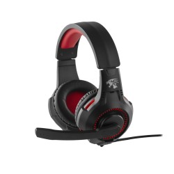 Preo 125085402 Słuchawki/Zestaw Słuchawkowy Przewodowa Opaska Na Głowę Gaming Czarny, Czerwony