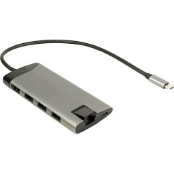 Inter-Tech Gdc-802 Przewodowa Usb 3.2 Gen 1 (3.1 Gen 1) Type-C Szary