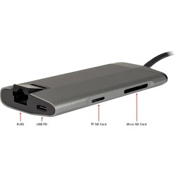 Inter-Tech Gdc-802 Przewodowa Usb 3.2 Gen 1 (3.1 Gen 1) Type-C Szary