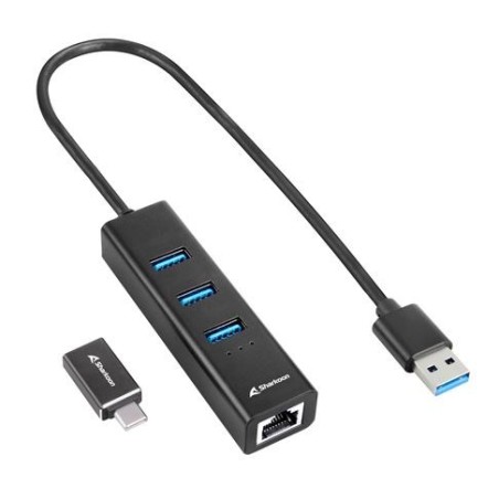 Sharkoon 4044951037575 Stacja Dokująca Bezprzewodowy Usb 3.2 Gen 1 (3.1 Gen 1) Type-C Czarny