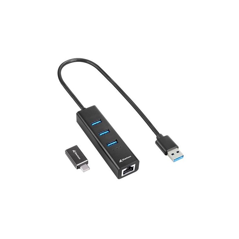 Sharkoon 4044951037575 Stacja Dokująca Bezprzewodowy Usb 3.2 Gen 1 (3.1 Gen 1) Type-C Czarny