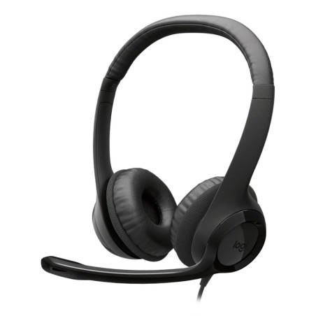 Logitech H390 Usb Zestaw Słuchawkowy Przewodowa Opaska Na Głowę Połączenia/Muzyka Usb Type-C Czarny