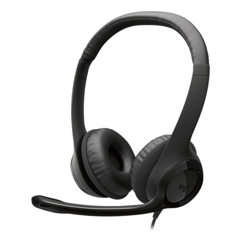 Logitech H390 Usb Zestaw Słuchawkowy Przewodowa Opaska Na Głowę Połączenia/Muzyka Usb Type-C Czarny