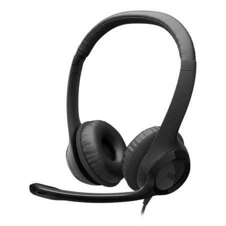 Logitech H390 Usb Zestaw Słuchawkowy Przewodowa Opaska Na Głowę Połączenia/Muzyka Usb Type-C Czarny