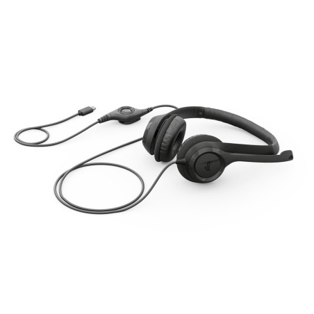 Logitech H390 Usb Zestaw Słuchawkowy Przewodowa Opaska Na Głowę Połączenia/Muzyka Usb Type-C Czarny