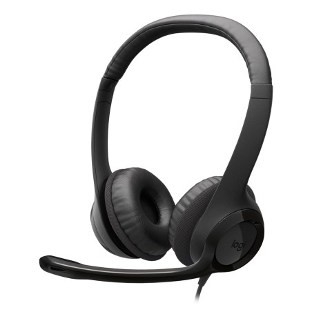 Logitech H390 Usb Zestaw Słuchawkowy Przewodowa Opaska Na Głowę Połączenia/Muzyka Usb Type-C Czarny