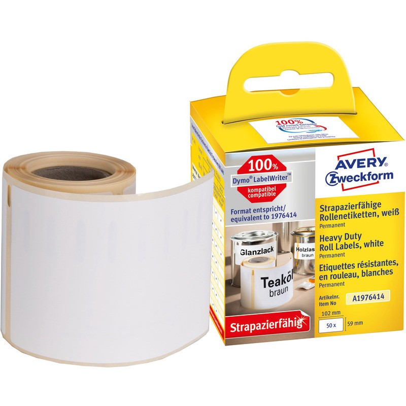 Etykiety Na Rolce Avery Zweckform 59X102Mm Heavy Duty Białe (50)