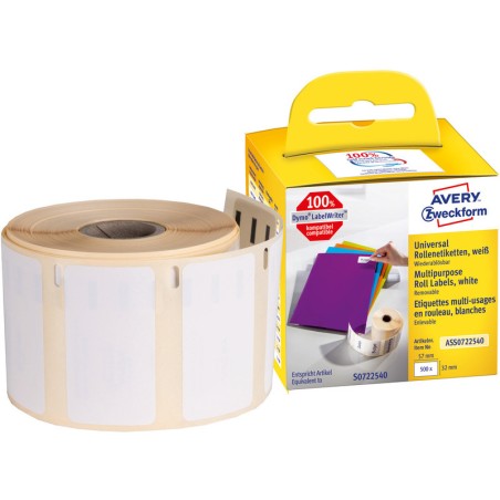 Etykiety Na Rolce Avery Zweckform 57X32Mm Białe (500)