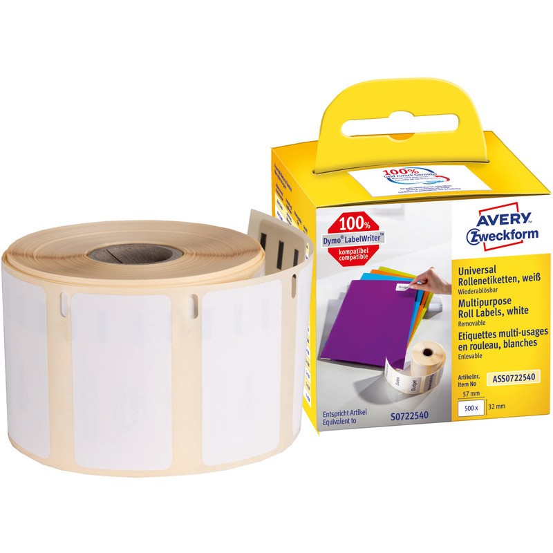 Etykiety Na Rolce Avery Zweckform 57X32Mm Białe (500)