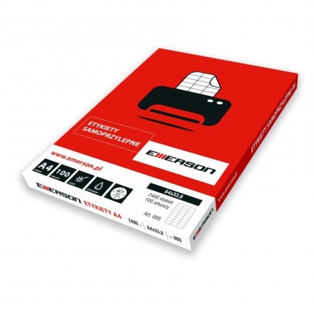 Etykiety A4 105X148Mm Białe Nr029 (100Sztuk) Emerson Eta4105.148