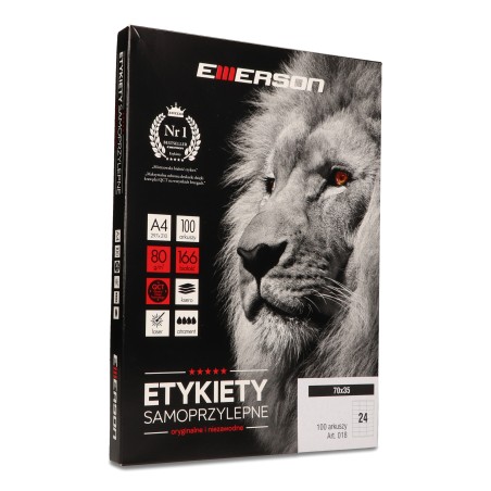 Etykiety A4 70X35Mm (100) Białe 018 Emerson Eta4070X035W