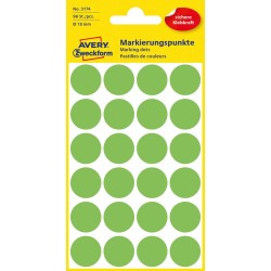 Kółka Do Zaznaczania Śr. 18 Mm, Zielone Neonowe Etykiety Papierowe, Etykiety Okrągłe Z Trwałym Klejem, Etykiety Do Oznaczenia 96