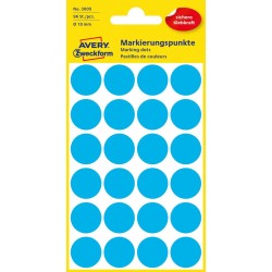 Kółka Do Zaznaczania Śr. 18 Mm, Niebieskie Etykiety Papierowe, Etykiety Okrągłe Z Trwałym Klejem, Etykiety Do Oznaczenia 96 Etyk