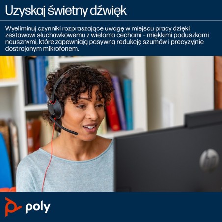 Słuchawki Nauszne Poly Blackwire 5220 8X231Aa