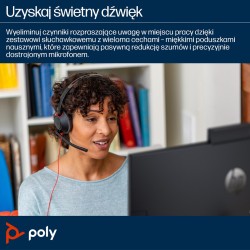 Słuchawki Nauszne Poly Blackwire 5220 8X231Aa