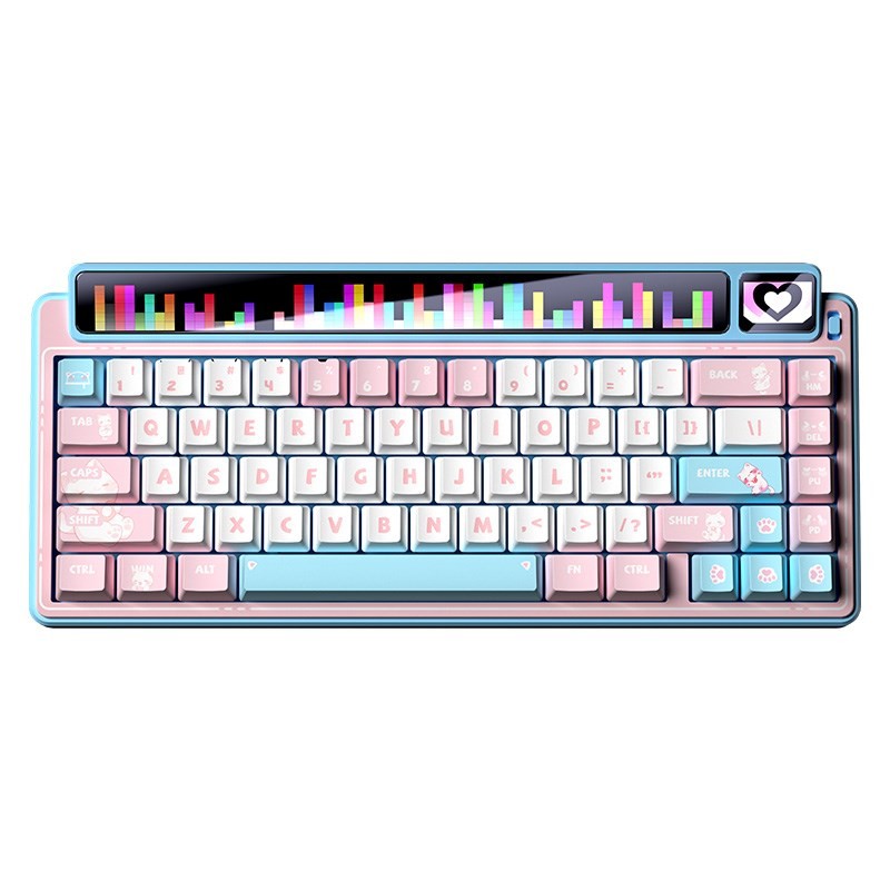 Klawiatura Gasket Amg65 Blue Lightfeather Switch Rgb Leobog