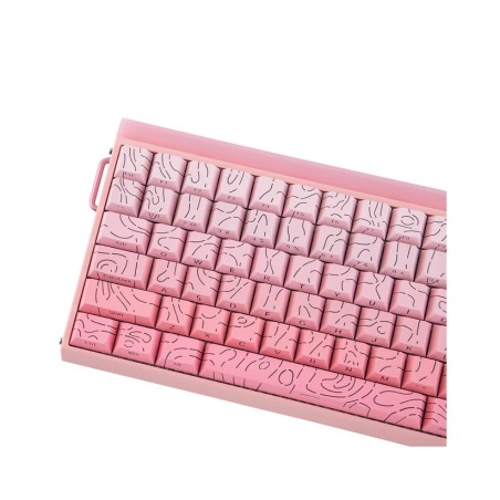 Klawiatura Gasket Hero84 He Pink+Gradient+Contour Dragon King Switch Rgb Aula