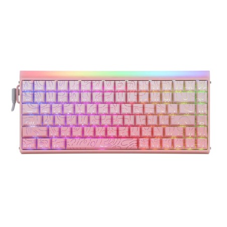 Klawiatura Gasket Hero84 He Pink+Gradient+Contour Dragon King Switch Rgb Aula