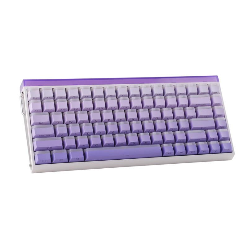 Klawiatura Gasket Hero84 He White+Purple+Gradient+Light Jadeking Switch Rgb Aula