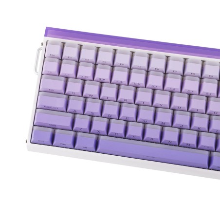 Klawiatura Gasket Hero84 He White+Purple+Gradient+Light Jadeking Switch Rgb Aula