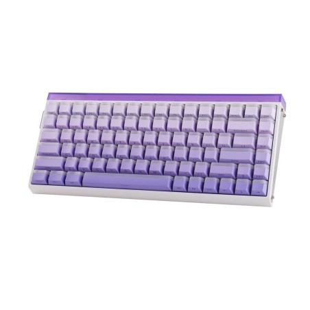 Klawiatura Gasket Hero84 He White+Purple+Gradient+Light Jadeking Switch Rgb Aula