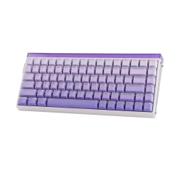 Klawiatura Gasket Hero84 He White+Purple+Gradient+Light Jadeking Switch Rgb Aula