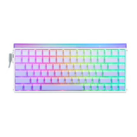 Klawiatura Gasket Hero84 He White+Purple+Gradient+Light Jadeking Switch Rgb Aula