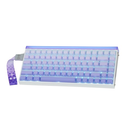 Klawiatura Gasket Hero84 He White+Purple+Gradient+Light Jadeking Switch Rgb Aula