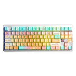 Klawiatura Gasket F87Pro V2 Orange Soda Kailh Meteorite Ice Cream Switch Rgb Aula