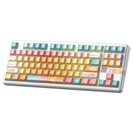 Klawiatura Gasket F87Pro V2 Orange Soda Kailh Meteorite Ice Cream Switch Rgb Aula