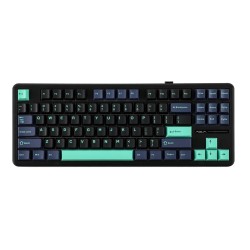 Klawiatura Gasket F87 Pro Dark Blue + Black + Cyan Graywoodv4 Switch Rgb Aula