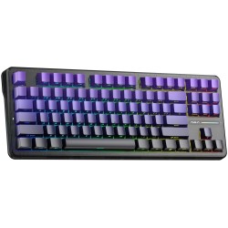 Klawiatura Gasket F87 Pro Purple Black Gradient Graywoodv4 Switch Rgb Aula