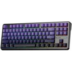 Klawiatura Gasket F87 Pro Purple Black Gradient Graywoodv4 Switch Rgb Aula