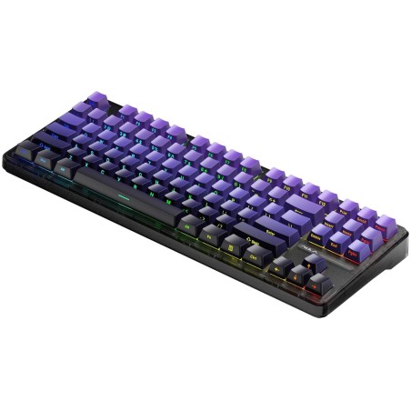 Klawiatura Gasket F87 Pro Purple Black Gradient Graywoodv4 Switch Rgb Aula