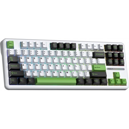 Klawiatura Gasket F87 Thunder Black Graywoodv3 Switch Rgb Aula